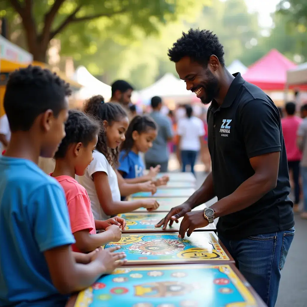 An enthusiastic group engaging in a playtest of a newly developed board-to-digital game.